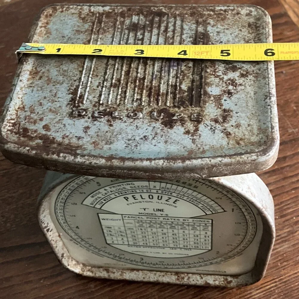 ✨ Vintage Pelouze Model Y-5 Postal Scale – Industrial Farmhouse Decor! ✨
